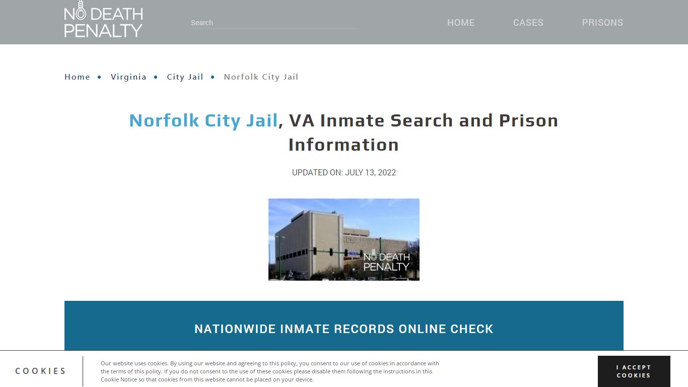 Norfolk City Jail, VA Inmate Search, Visitation, Phone no ...